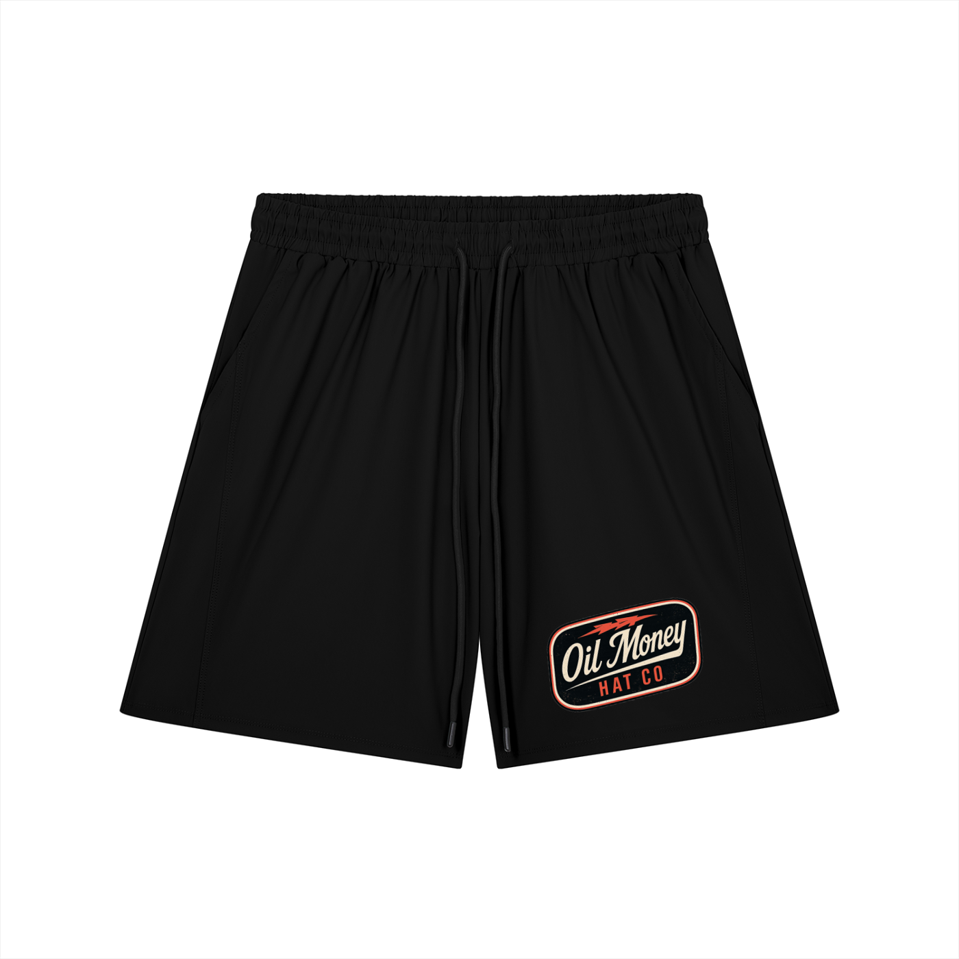 Oil gym shorts