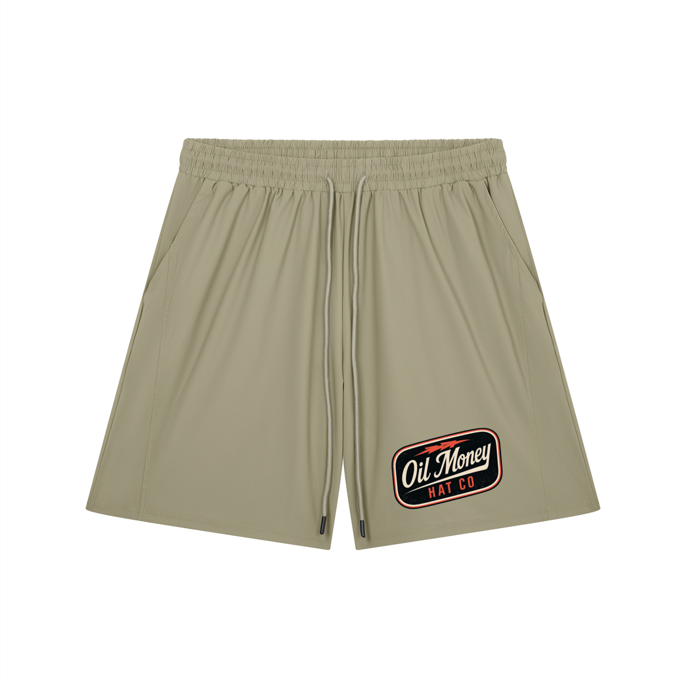 Oil gym shorts