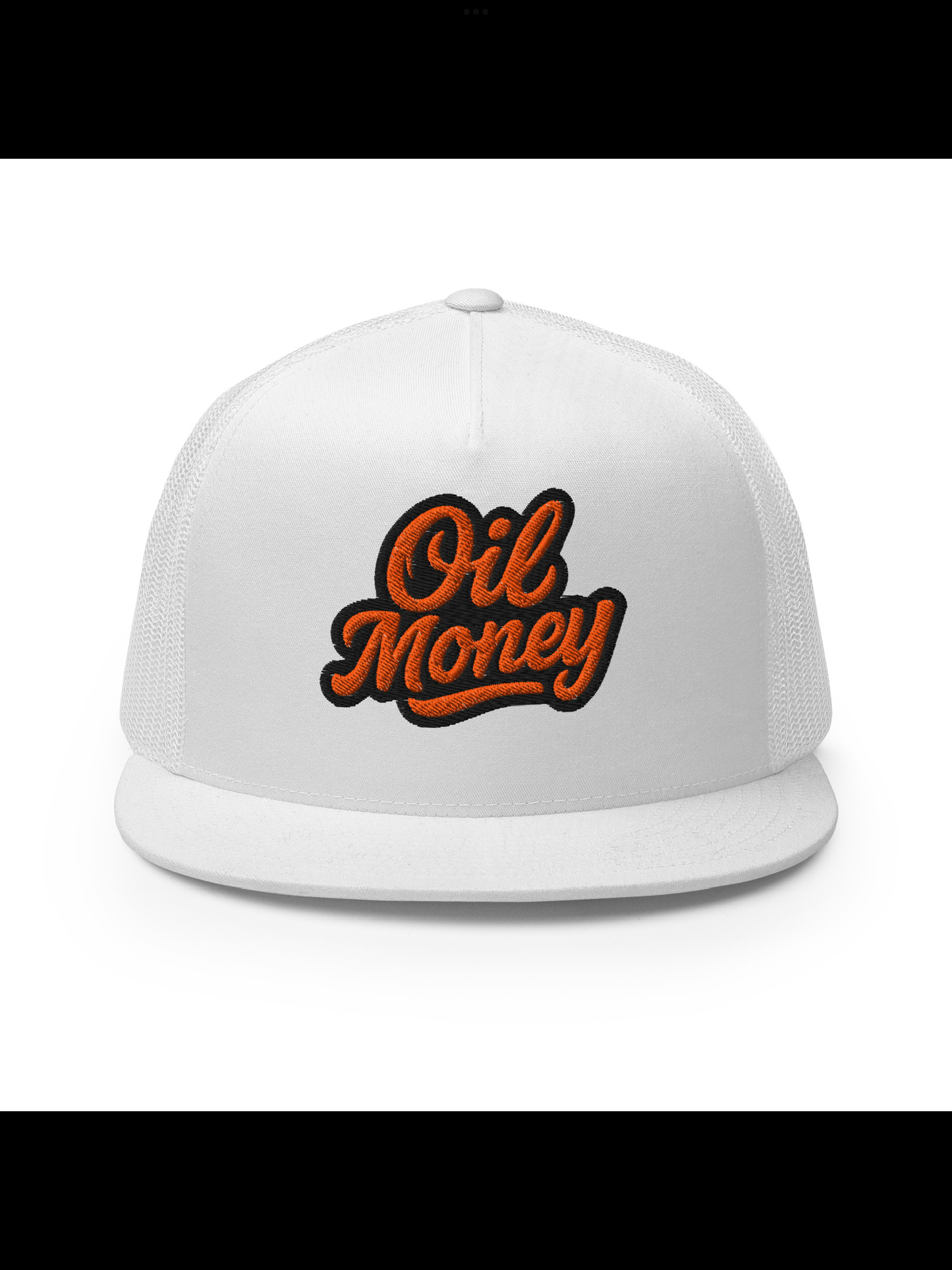 Orange oil money hat