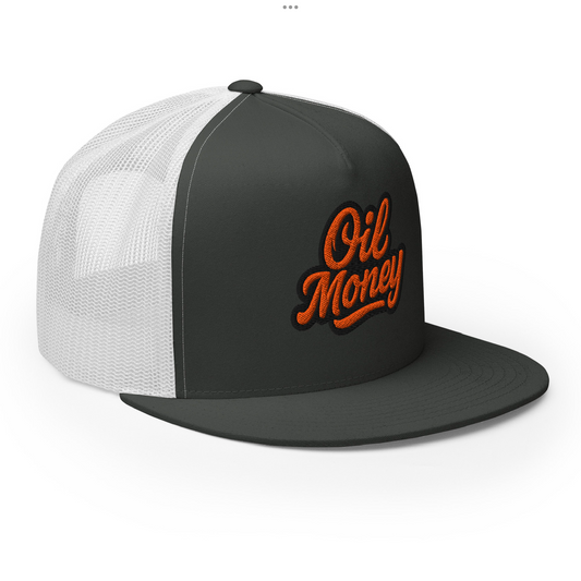 Orange oil money hat