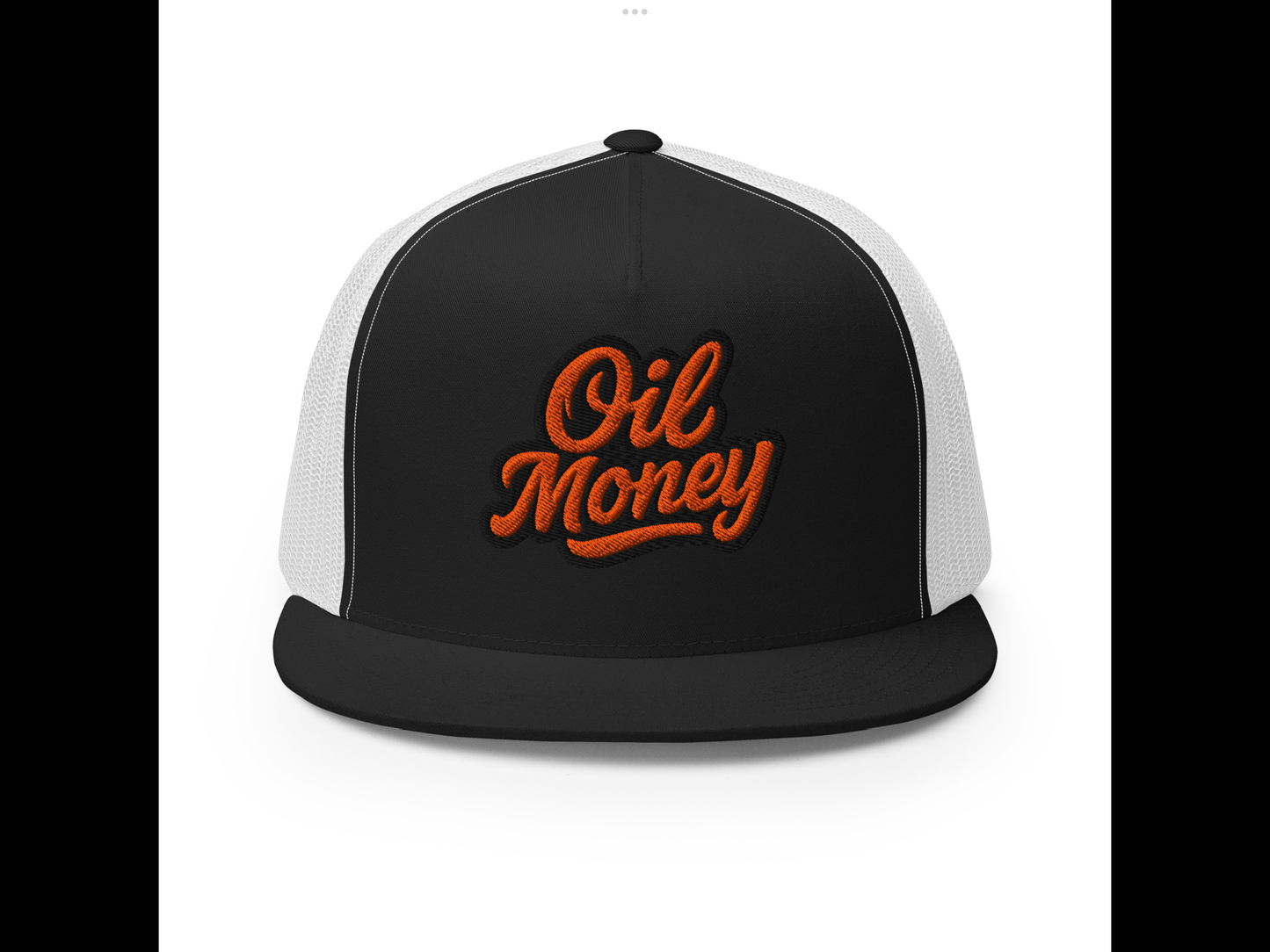 Orange oil money hat