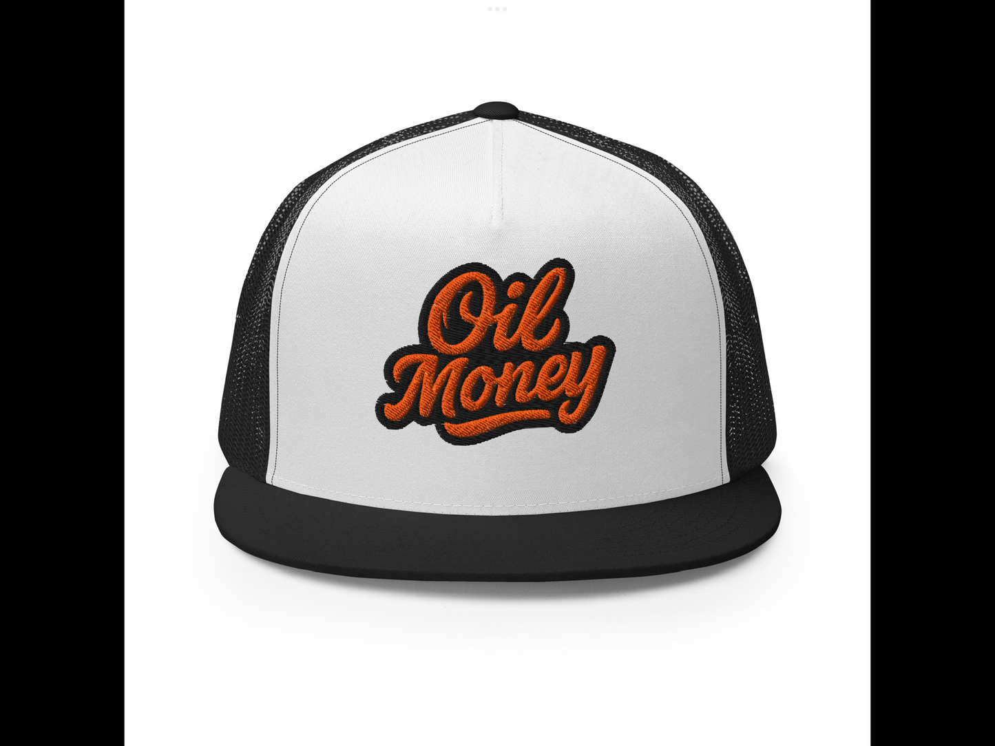 Orange oil money hat