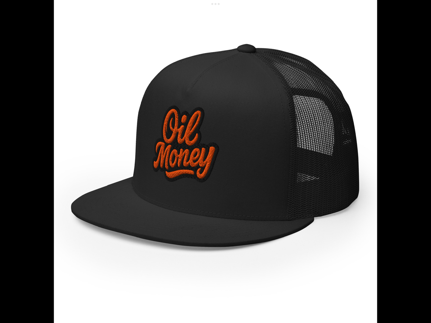 Orange oil money hat