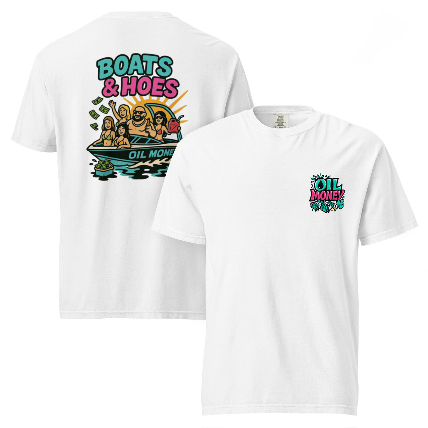 Short sleeve boats and hoes t shirt
