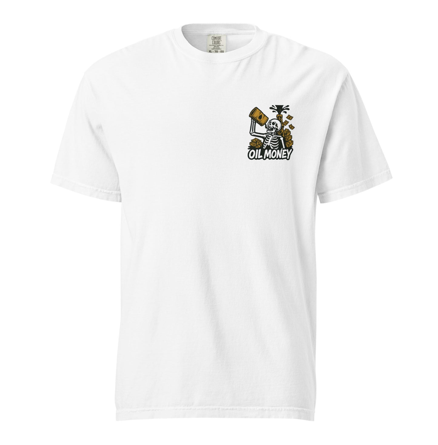 Oil drinking t shirt