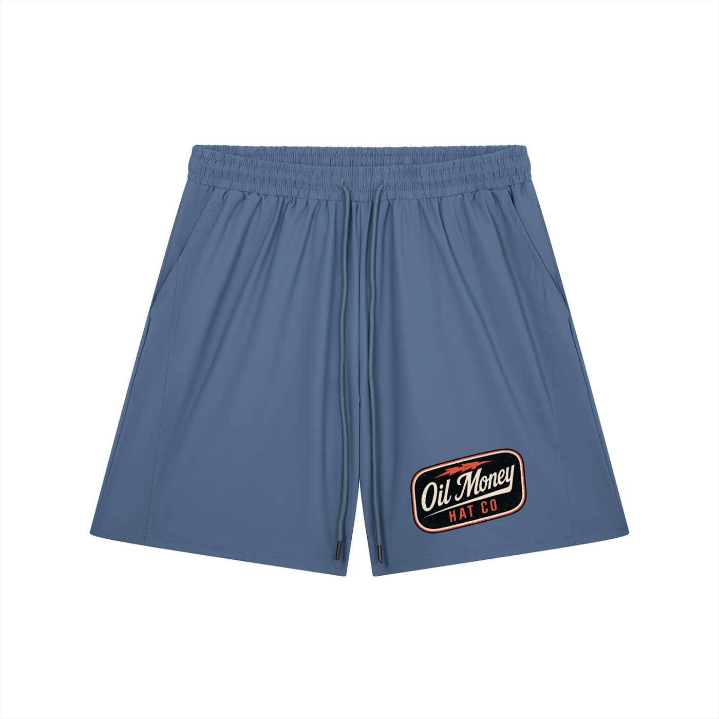 Oil gym shorts